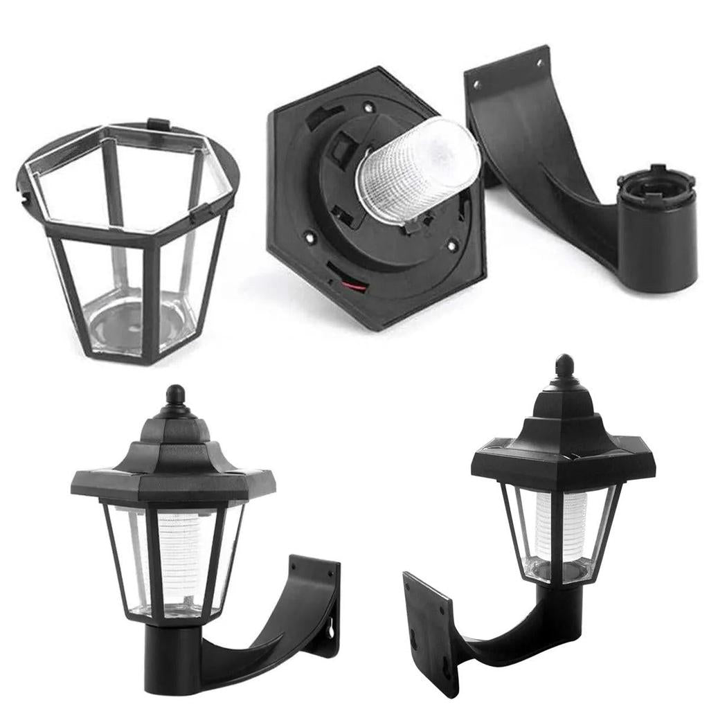 2pcs Solar Hexagonal Wall Lights IP44 Outdoor LED by HitMyNeed