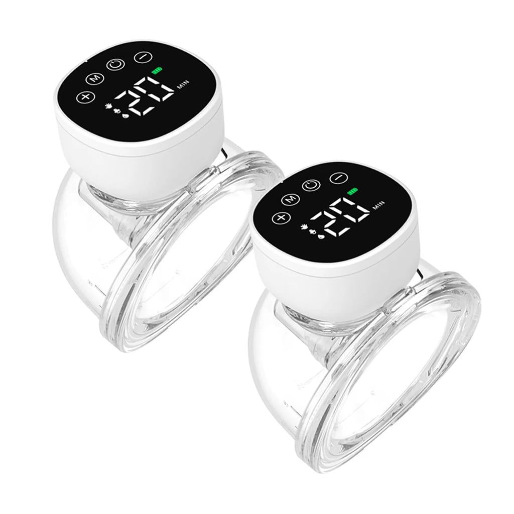 2pcs Wearable Hands-Free Electric Breast Pump 180ml 2pcs-black by HitMyNeed