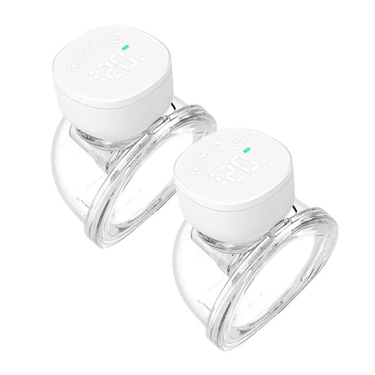 2pcs Wearable Hands-Free Electric Breast Pump 180ml 2pcs-white by HitMyNeed