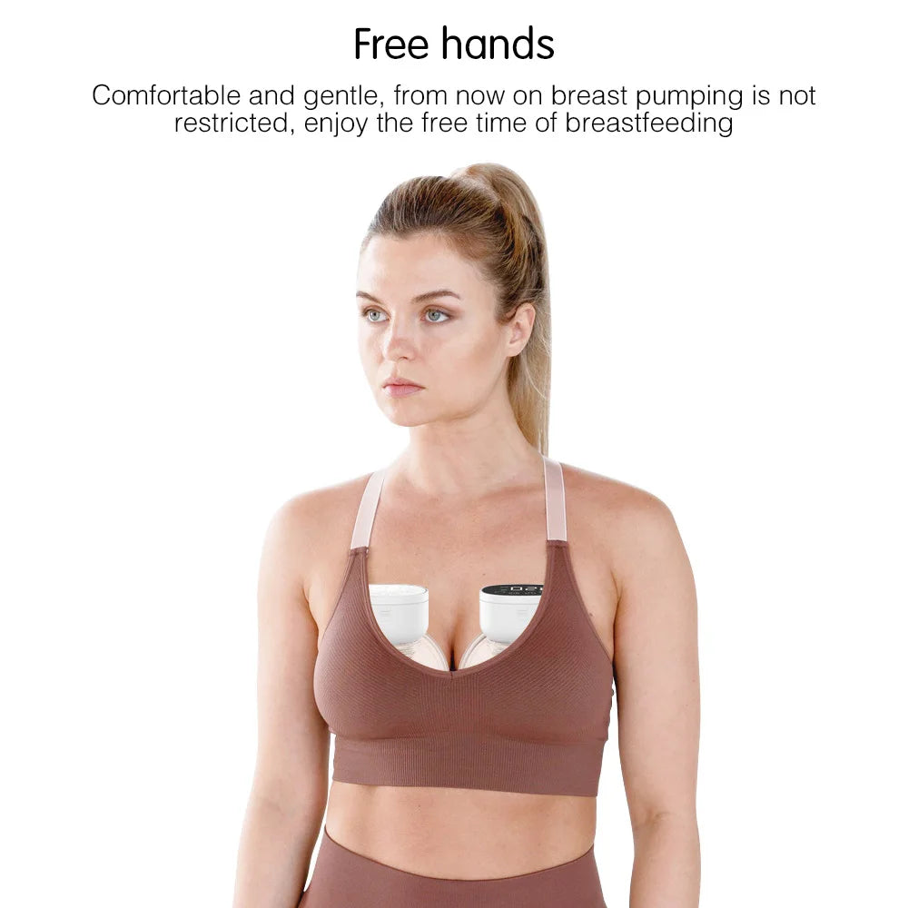 2pcs Wearable Hands-Free Electric Breast Pump 180ml by HitMyNeed