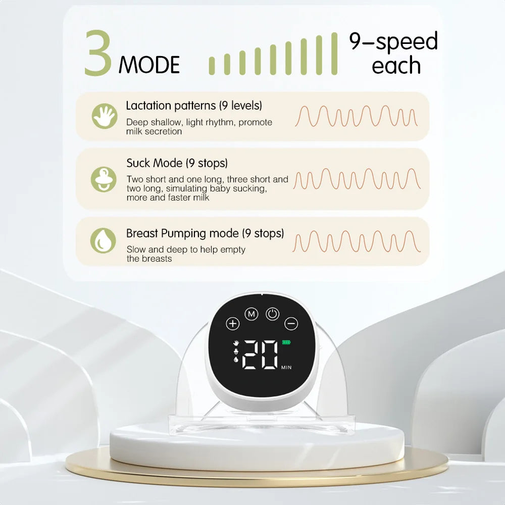 2pcs Wearable Hands-Free Electric Breast Pump 180ml by HitMyNeed