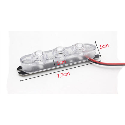 2x 12V LED Strobe Warning Lights for Cars & Bikes by HitMyNeed