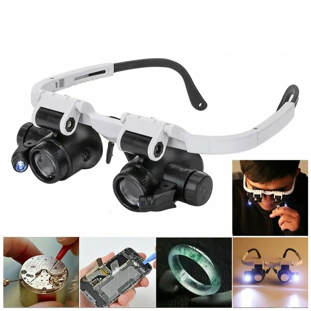 2X LED Headband Jeweler Watch Repair Magnifier by HitMyNeed