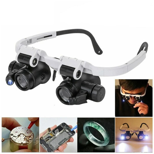 2X LED Headband Jeweler Watch Repair Magnifier by HitMyNeed