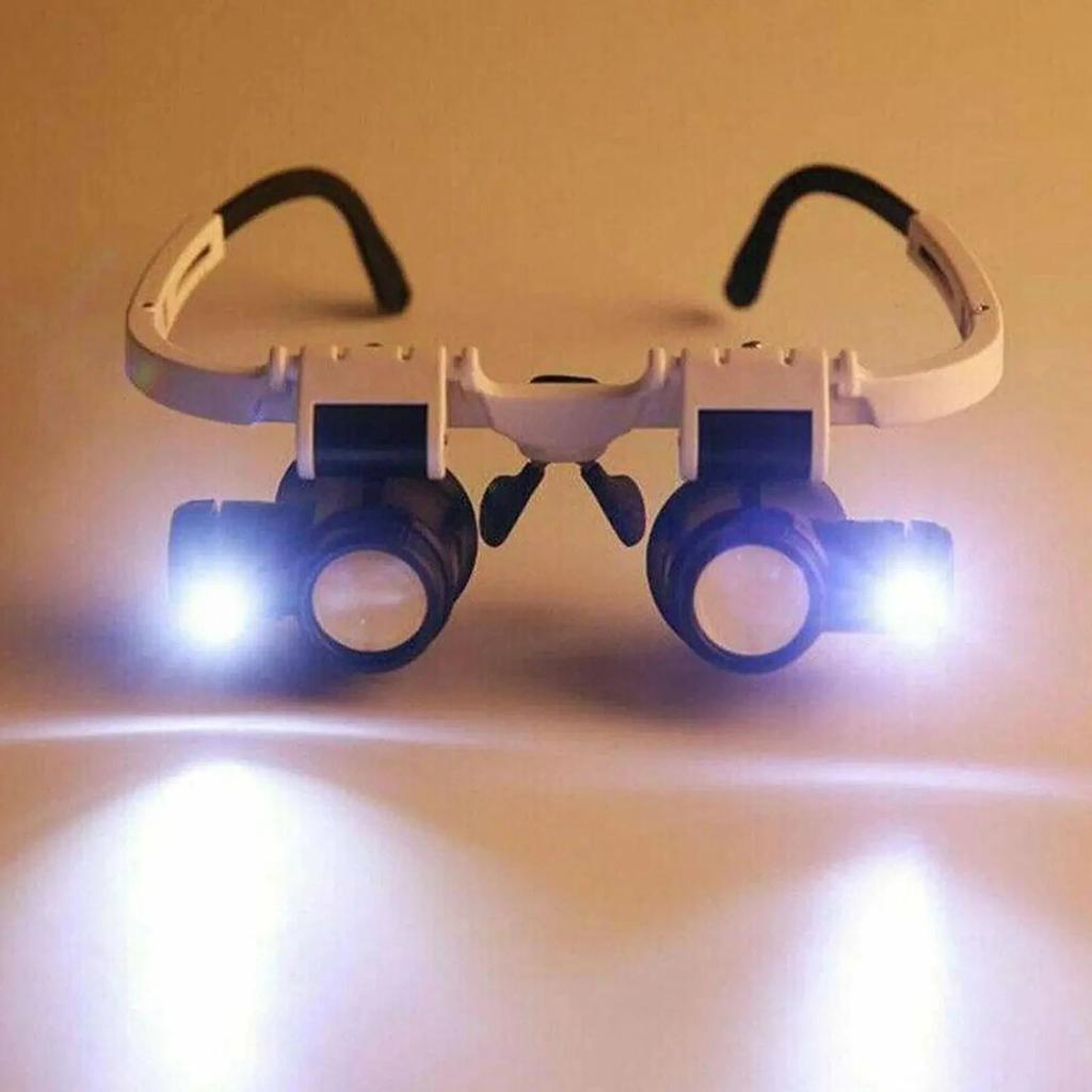 2X LED Headband Jeweler Watch Repair Magnifier by HitMyNeed