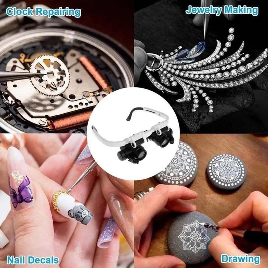 2X LED Headband Jeweler Watch Repair Magnifier by HitMyNeed