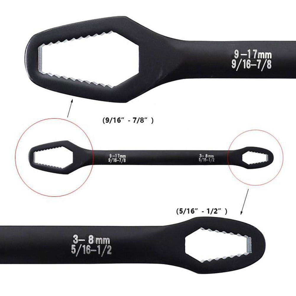 3-17mm Double-Head Torx & Hex Self-Tightening Wrench by HitMyNeed