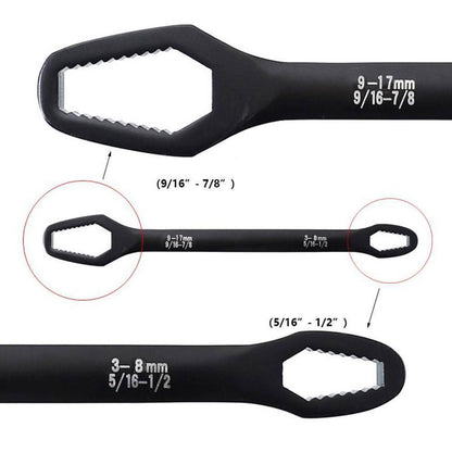 3-17mm Double-Head Torx & Hex Self-Tightening Wrench by HitMyNeed