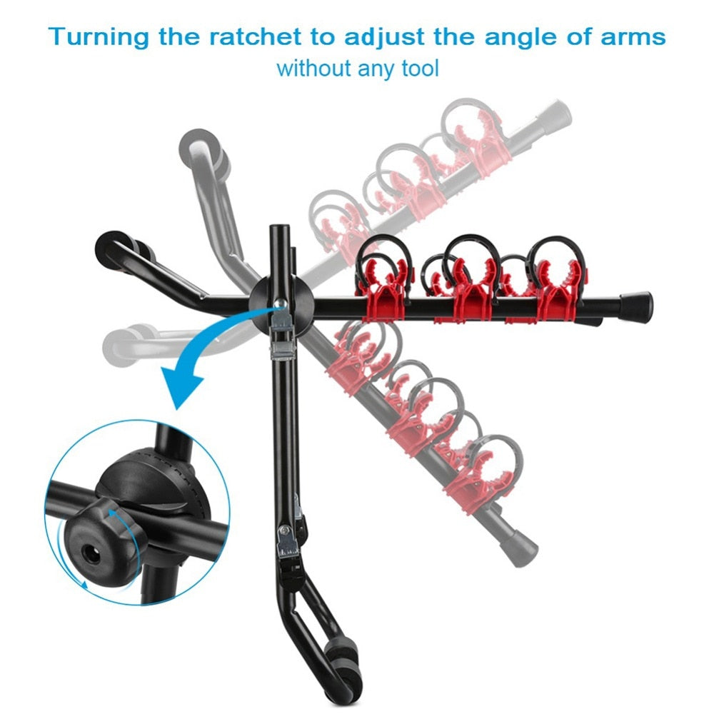 3 Bike Car Rack Foldable Trunk Mount Carrier by HitMyNeed