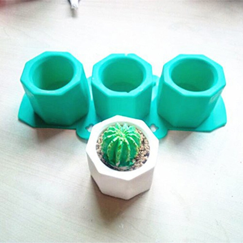 3-Cavity Silicone Casting Mold for DIY Projects by HitMyNeed