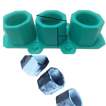3-Cavity Silicone Casting Mold for DIY Projects by HitMyNeed