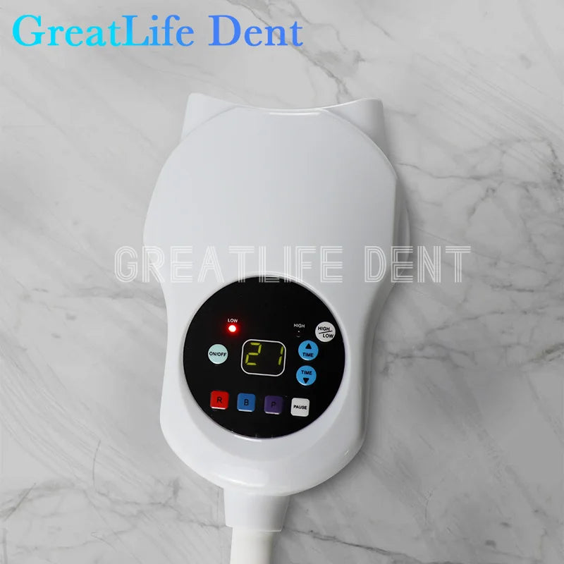 3-Color LED Teeth Whitening Lamp with Adjustable Height by HitMyNeed