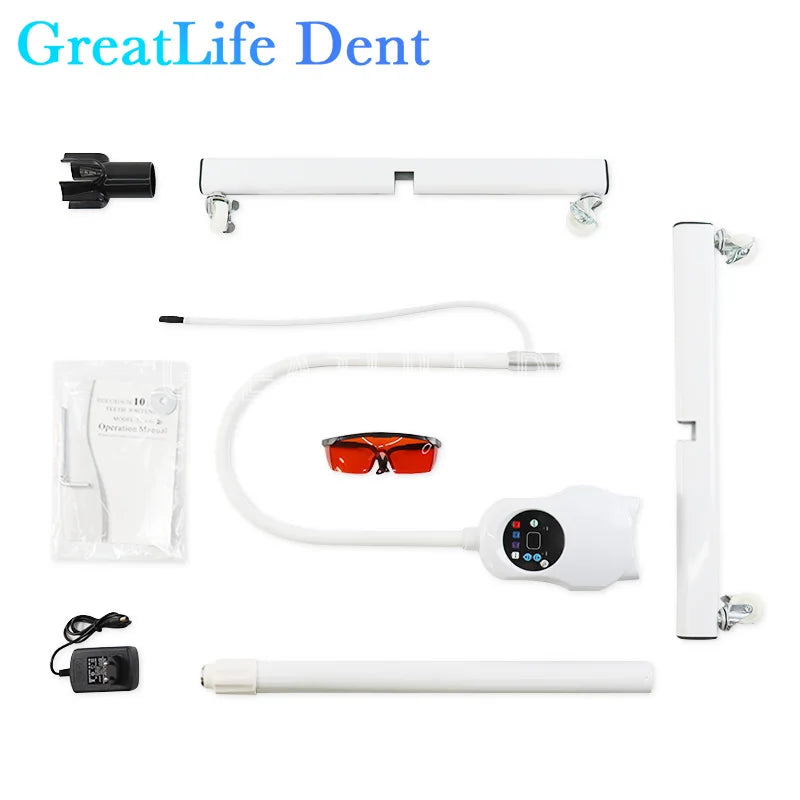 3-Color LED Teeth Whitening Lamp with Adjustable Height by HitMyNeed