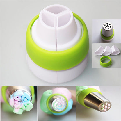 3-Color Russian Piping Nozzle Set with Coupler by HitMyNeed