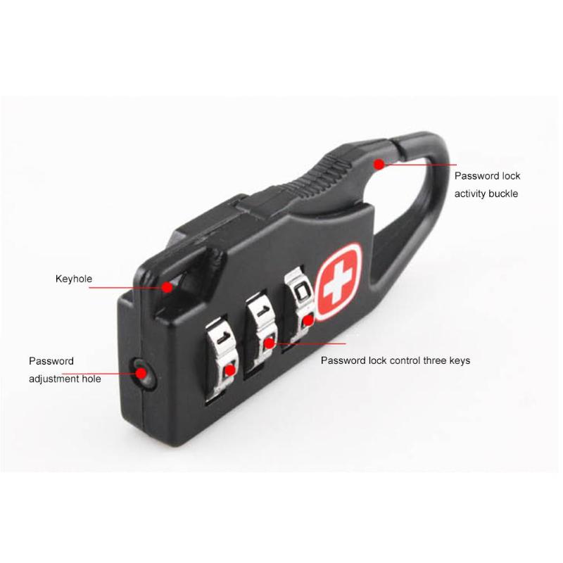 3-Digit Combination Suitcase Padlock by HitMyNeed