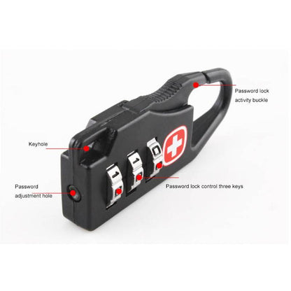 3-Digit Combination Suitcase Padlock by HitMyNeed