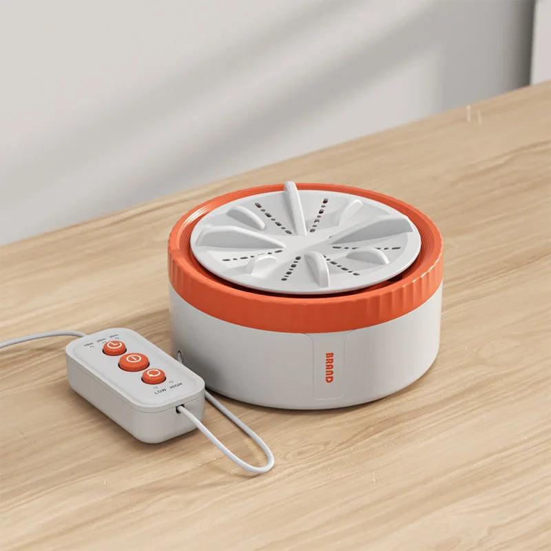 3-Gear Mini Turbine Washing Machine with USB Power orange by HitMyNeed