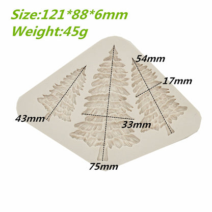 3-Hole Christmas Tree Silicone Baking Mold by HitMyNeed