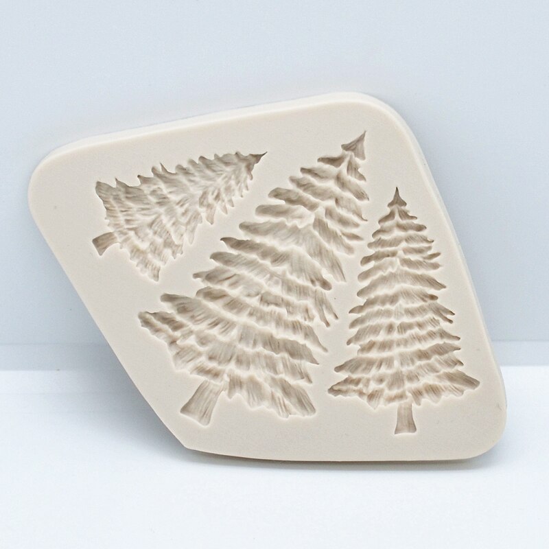 3-Hole Christmas Tree Silicone Baking Mold by HitMyNeed