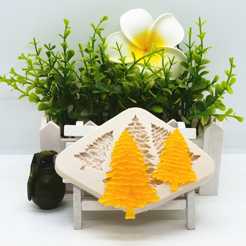 3-Hole Christmas Tree Silicone Baking Mold by HitMyNeed