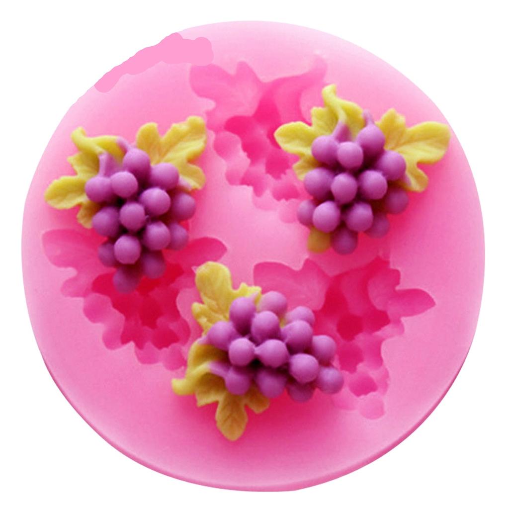 3-Hole Silicone Grape Mold for Cake Decorating by HitMyNeed