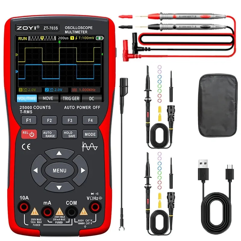 3-in-1 50MHz Digital Multimeter & Oscilloscope by HitMyNeed