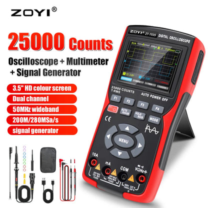3-in-1 50MHz Digital Multimeter & Oscilloscope by HitMyNeed