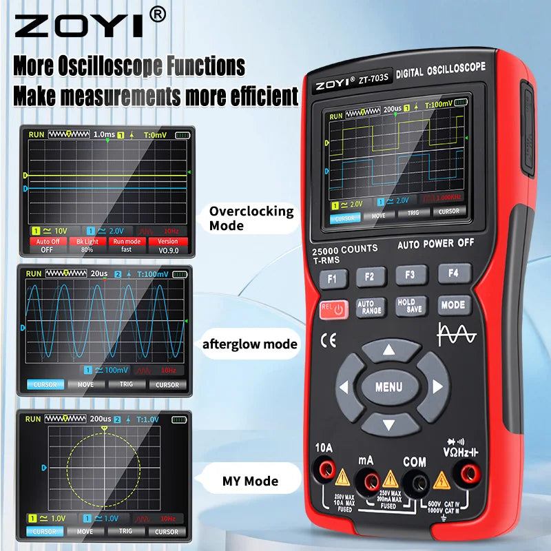 3-in-1 50MHz Digital Multimeter & Oscilloscope by HitMyNeed