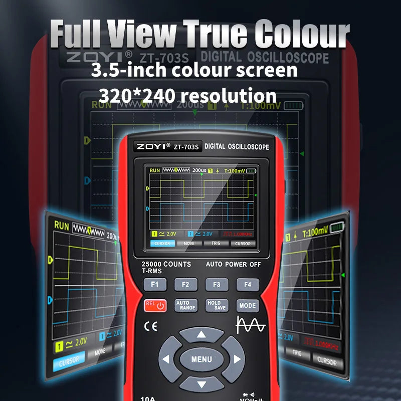 3-in-1 50MHz Digital Multimeter & Oscilloscope by HitMyNeed