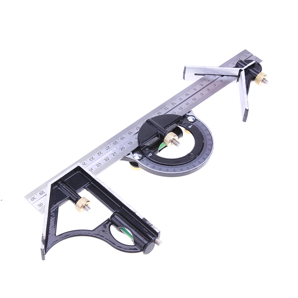 3-in-1 Adjustable Combination Ruler, Square & Protractor by HitMyNeed