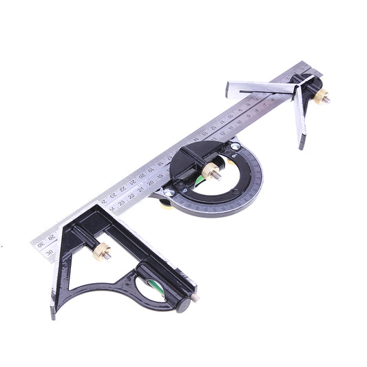3-in-1 Adjustable Combination Ruler, Square & Protractor by HitMyNeed