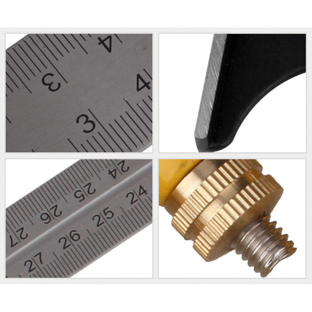 3-in-1 Adjustable Combination Ruler, Square & Protractor by HitMyNeed