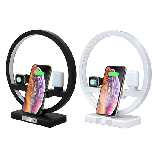 3-in-1 Apple Wireless Charger with Dimmable Night Lamp by HitMyNeed