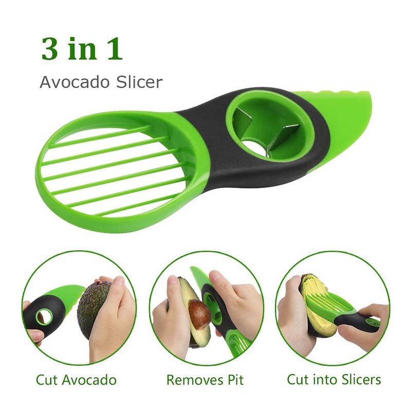 3-in-1 Avocado Slicer, Pitter and Peeler Tool by HitMyNeed
