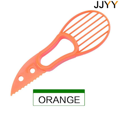 3-in-1 Avocado Slicer, Pitter & Peeler Tool orange by HitMyNeed
