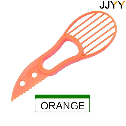 3-in-1 Avocado Slicer, Pitter & Peeler Tool orange by HitMyNeed