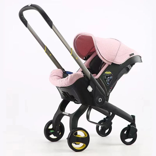 3-in-1 Baby Stroller and Infant Car Seat Travel System pink by HitMyNeed