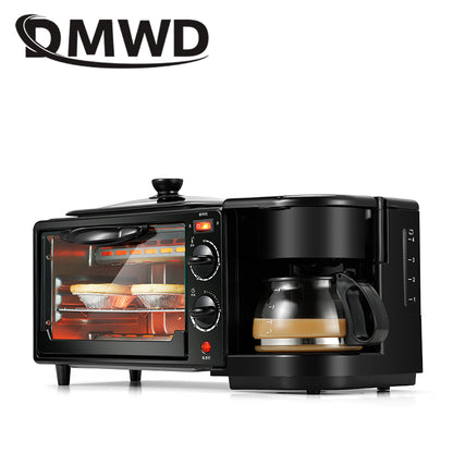 3-in-1 Breakfast Maker with Coffee, Grill & Oven by HitMyNeed