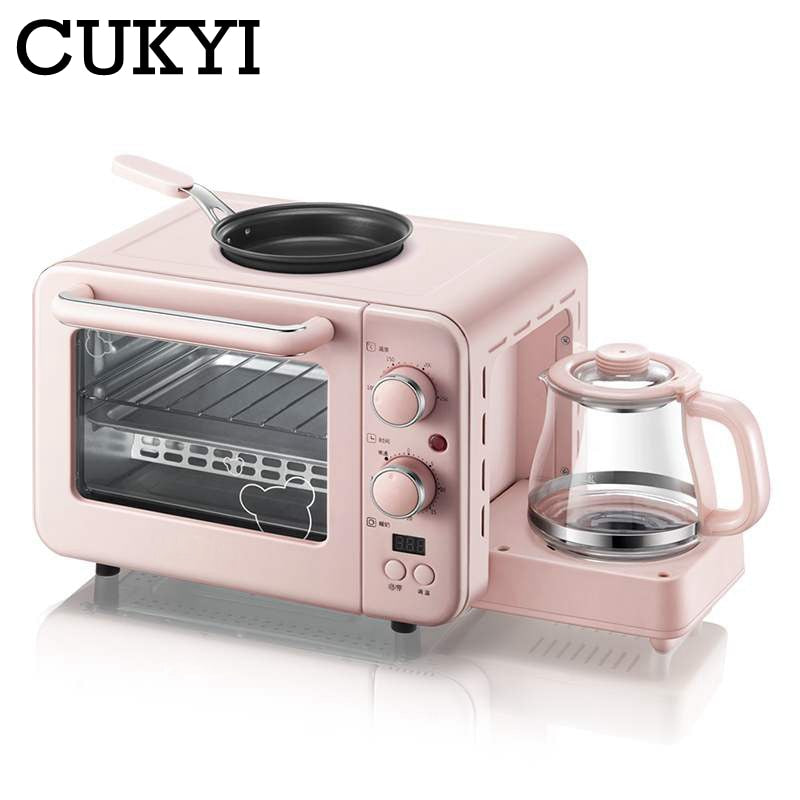 3-in-1 Breakfast Station with Fry Pan, Toaster Oven & Warmer by HitMyNeed