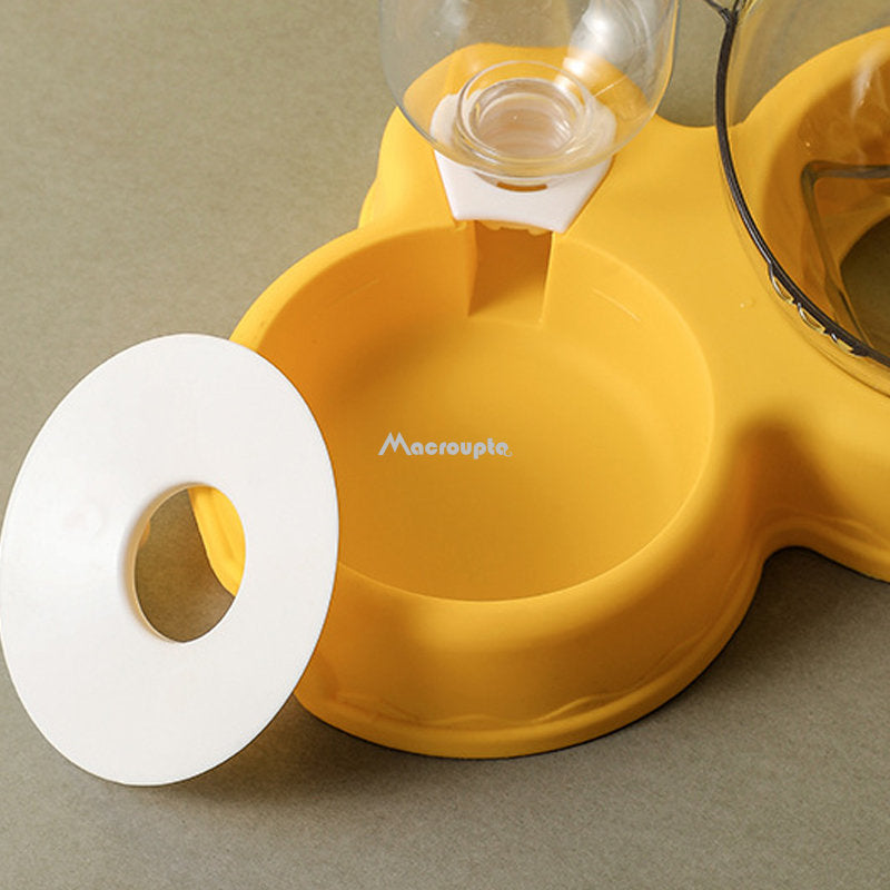 3-in-1 Cat & Dog Bowl with Water Fountain Stand by HitMyNeed
