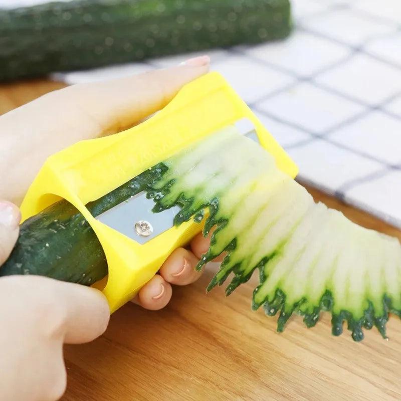 3-in-1 Cucumber Slicer, Peeler & Knife Sharpener by HitMyNeed