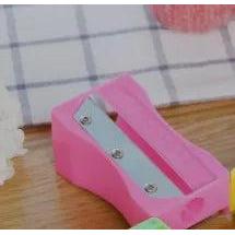 3-in-1 Cucumber Slicer, Peeler & Knife Sharpener pink by HitMyNeed