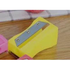 3-in-1 Cucumber Slicer, Peeler & Knife Sharpener yellow by HitMyNeed