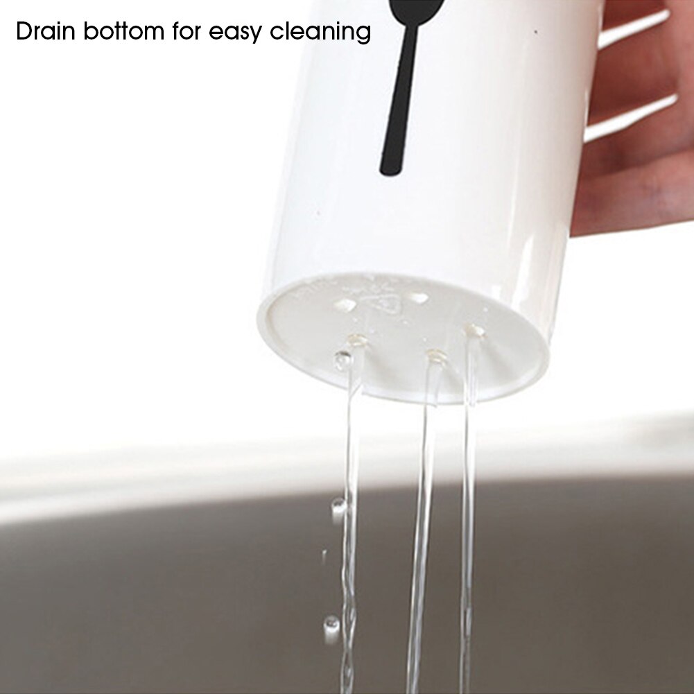 3 in 1 Cutlery Holder with Draining Cups & Wooden Base by HitMyNeed