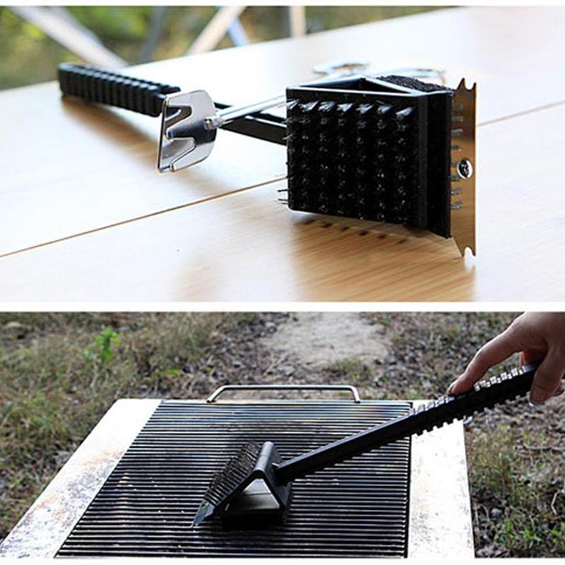 3 in 1 Grill Brush Cleaner with Scraper by HitMyNeed