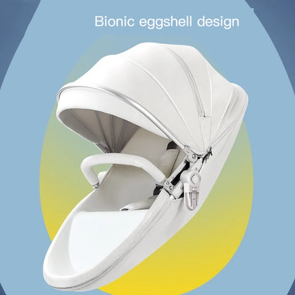 3-in-1 Leather Baby Stroller with Car Seat by HitMyNeed