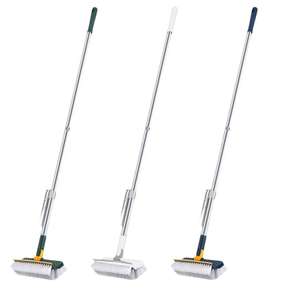 3-in-1 Long Handle Floor Scrub Brush with Squeegee by HitMyNeed