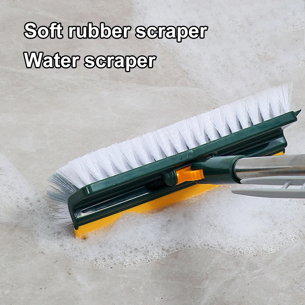 3-in-1 Long Handle Floor Scrub Brush with Squeegee by HitMyNeed