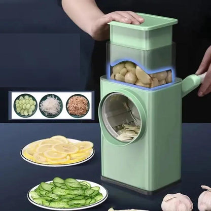 3-in-1 Manual Drum Vegetable Slicer and Grater Set by HitMyNeed