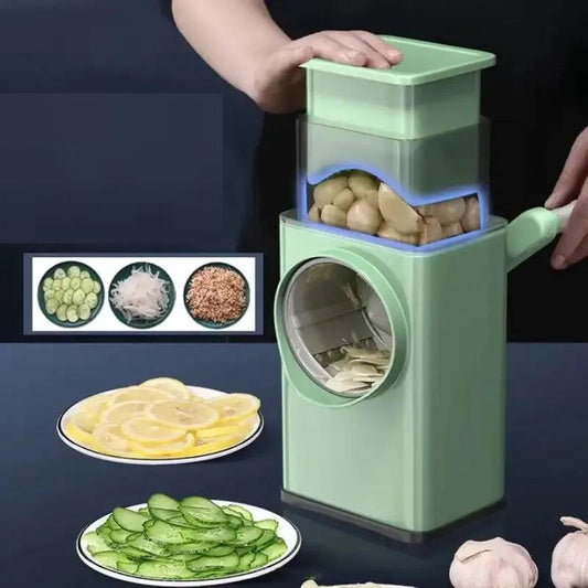 3-in-1 Manual Drum Vegetable Slicer and Grater Set by HitMyNeed